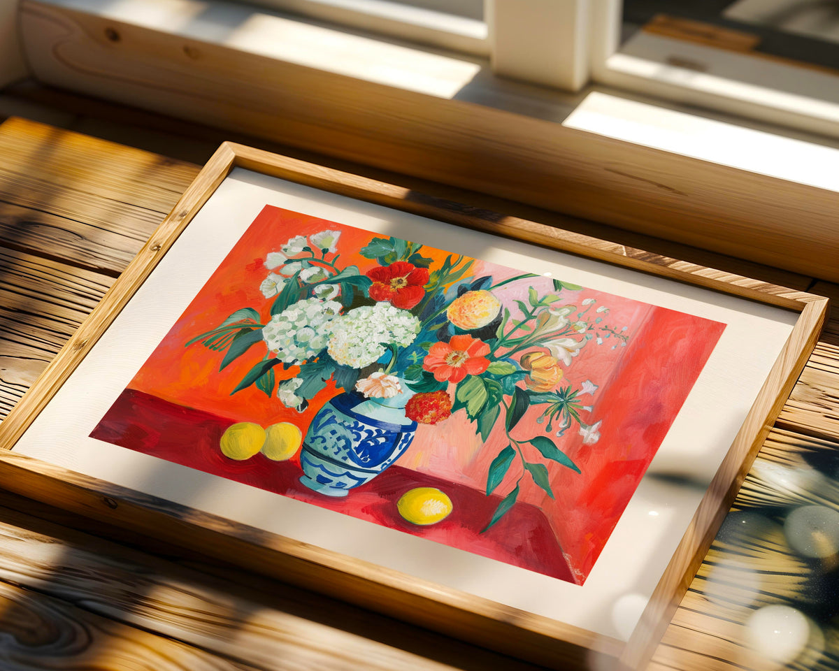 Pop Art Bodegon Floral Estilo Matisse