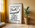 Pop Art Hombre con Ovni