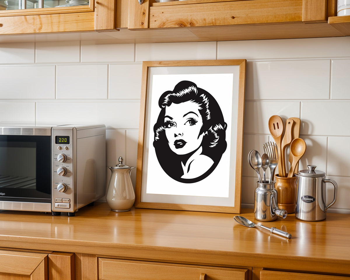 Pop Art Sticker Retrato Urbano