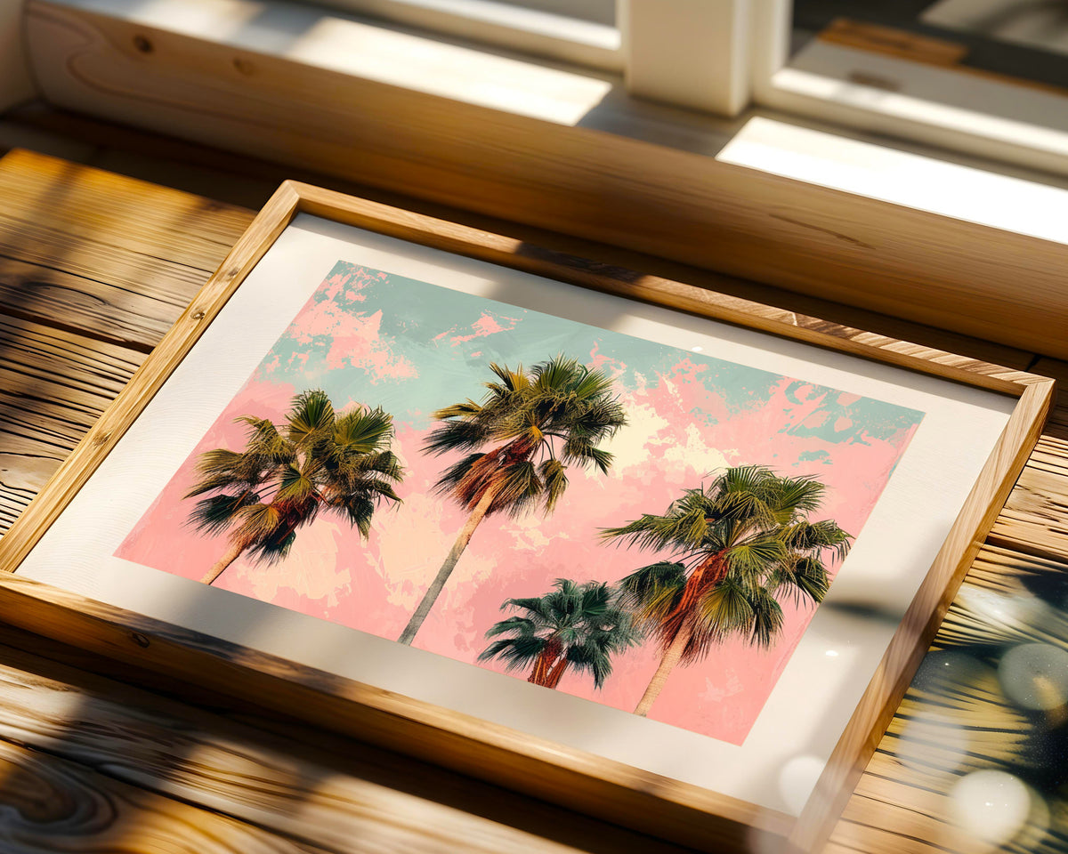 Pop Art Palmeras Rosas Miami