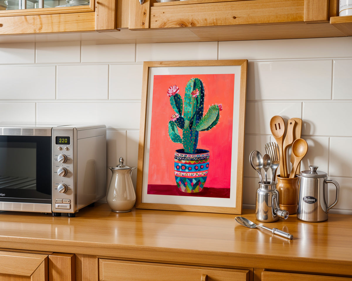 Pop Art Cactus en Maceta
