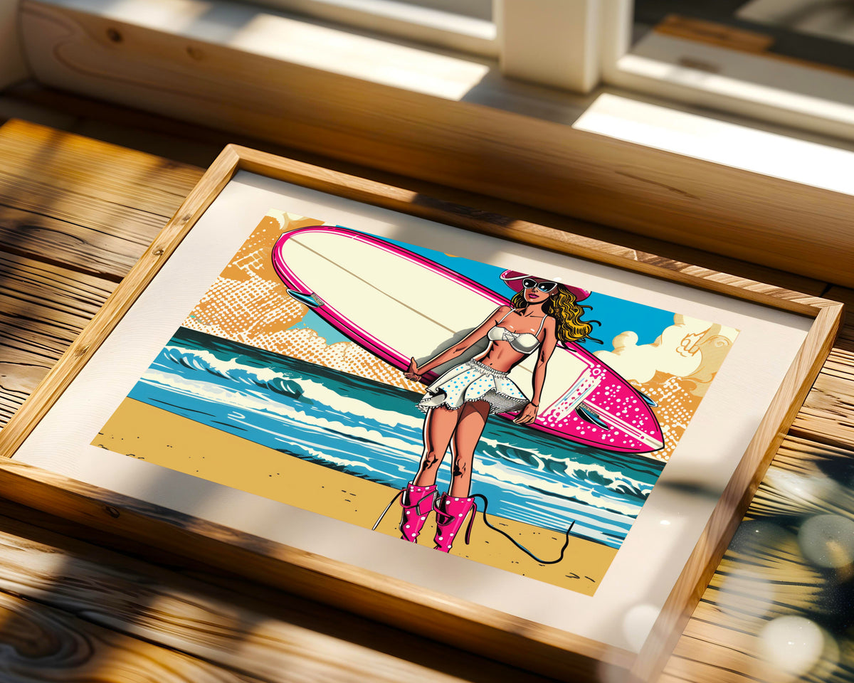 Pop Art Vaquera Surfista II