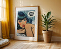 Pop Art Comic Mujer Enojada