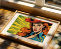 Pop Art Vaquera Atractiva
