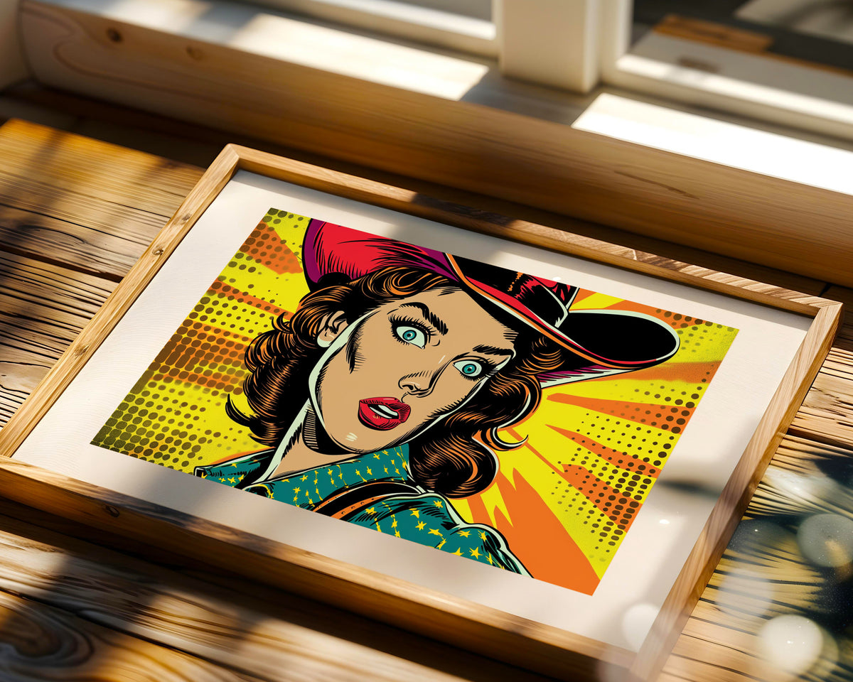 Pop Art Vaquera Atractiva III