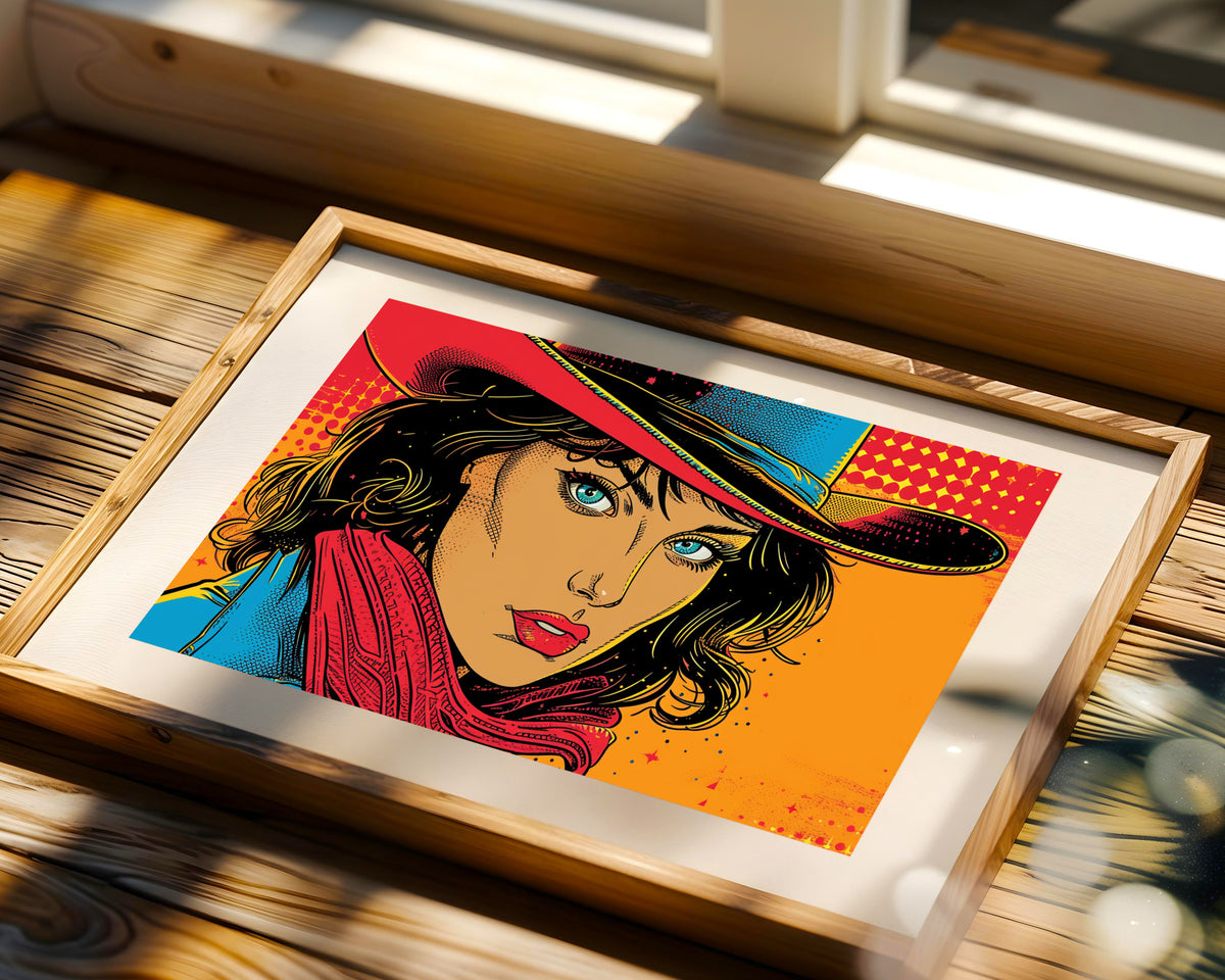Pop Art Vaquera Atractiva IV