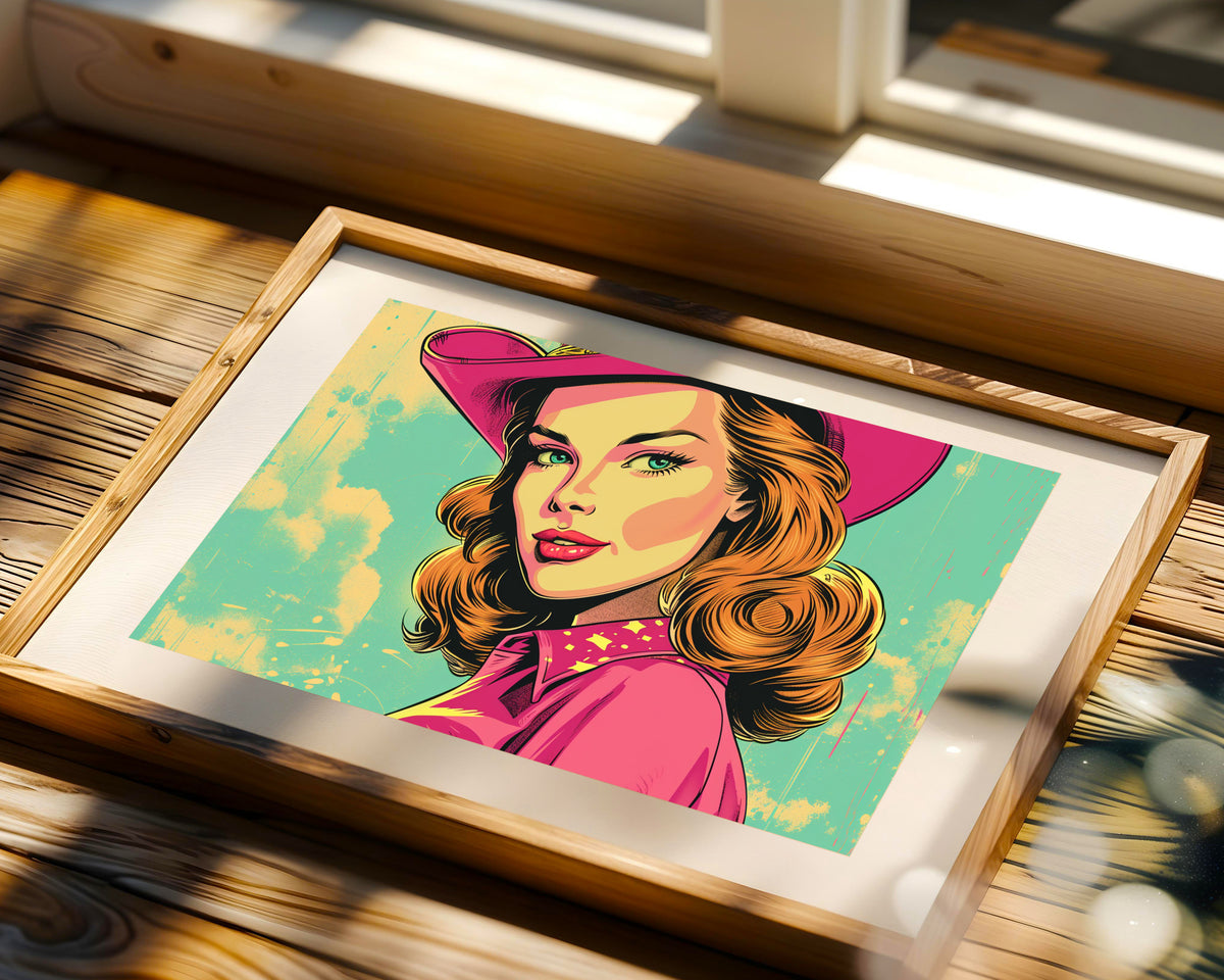 Pop Art Vaquera Atractiva V