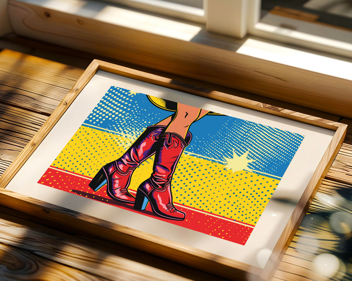 Pop Art Vaquera Botas Calle