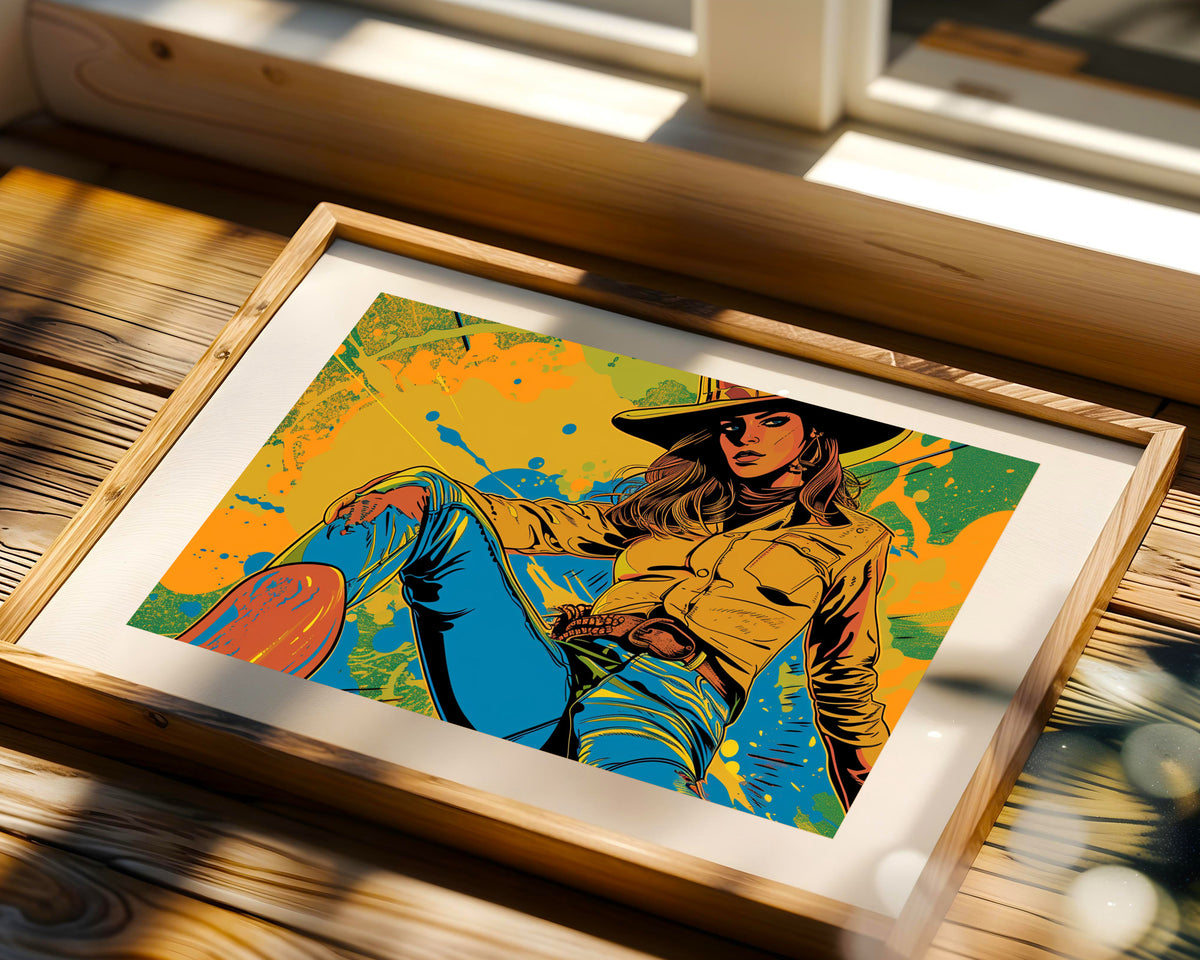 Pop Art Vaquera Botas Calle II