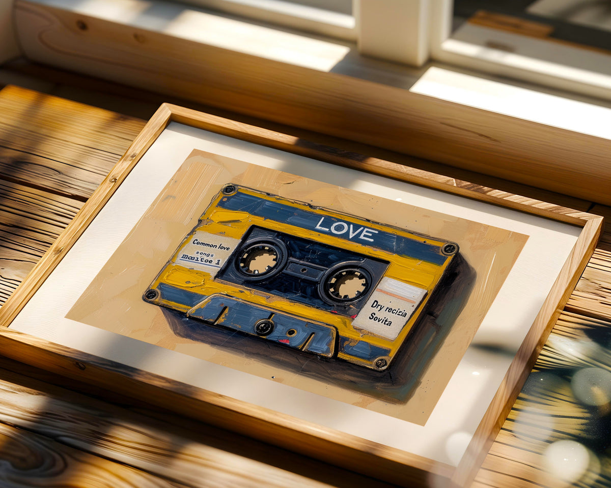Pop Art Cassette Retro Vintage
