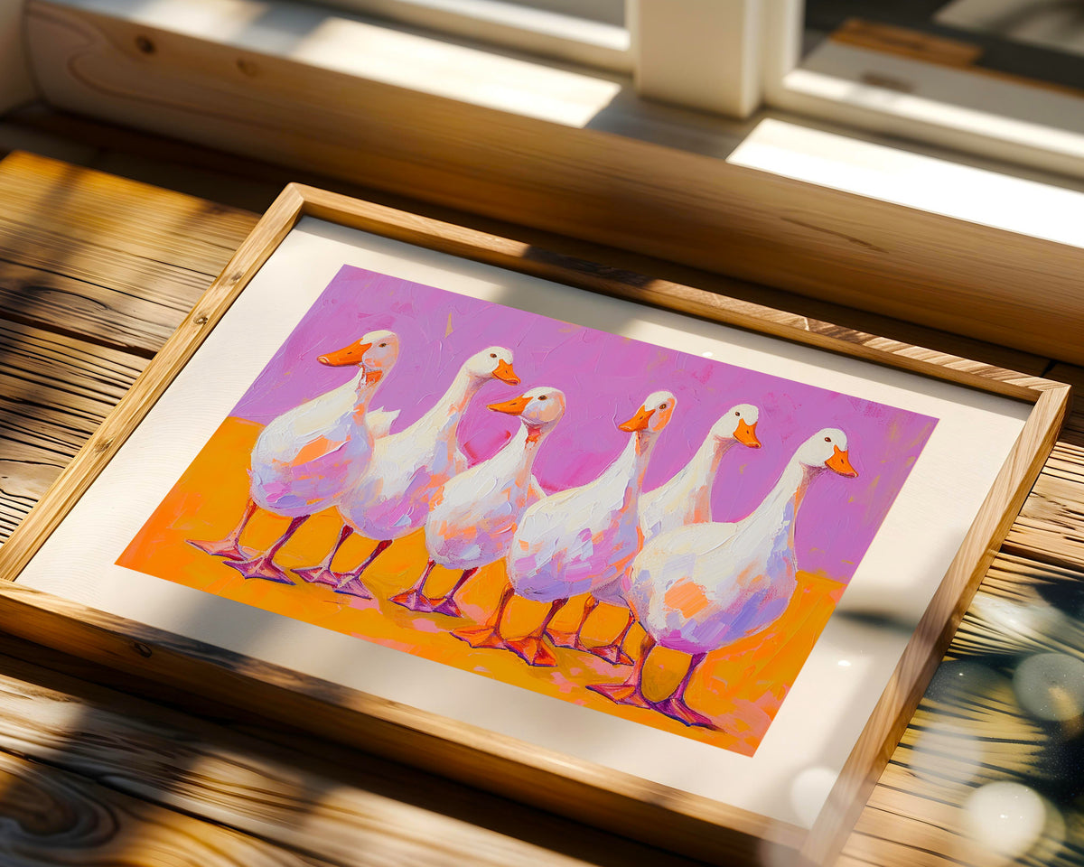 Pop Art Patos Blancos