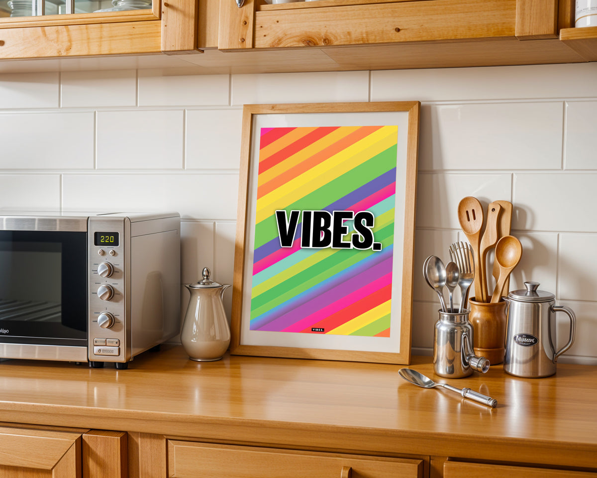 Pop Art Fondo Arcoiris VIBES