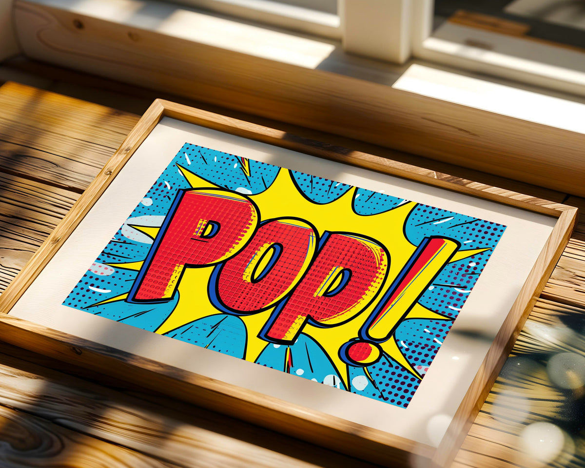 Pop Art Palabra Pop Comic
