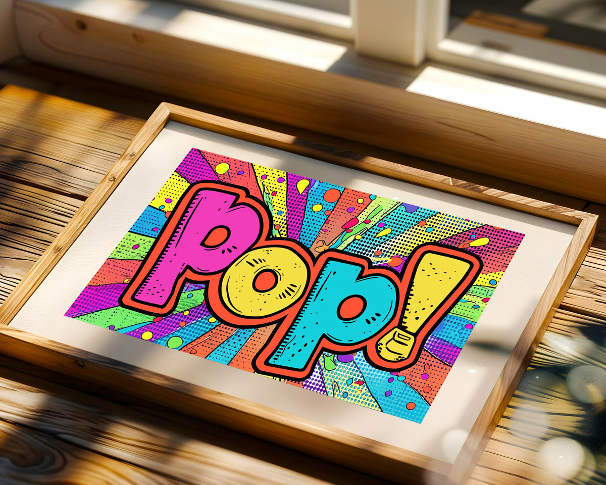 Pop Art Palabra Pop Bold