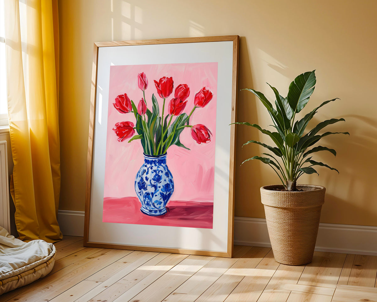 Pop Art Tulipanes Rojos Elegantes