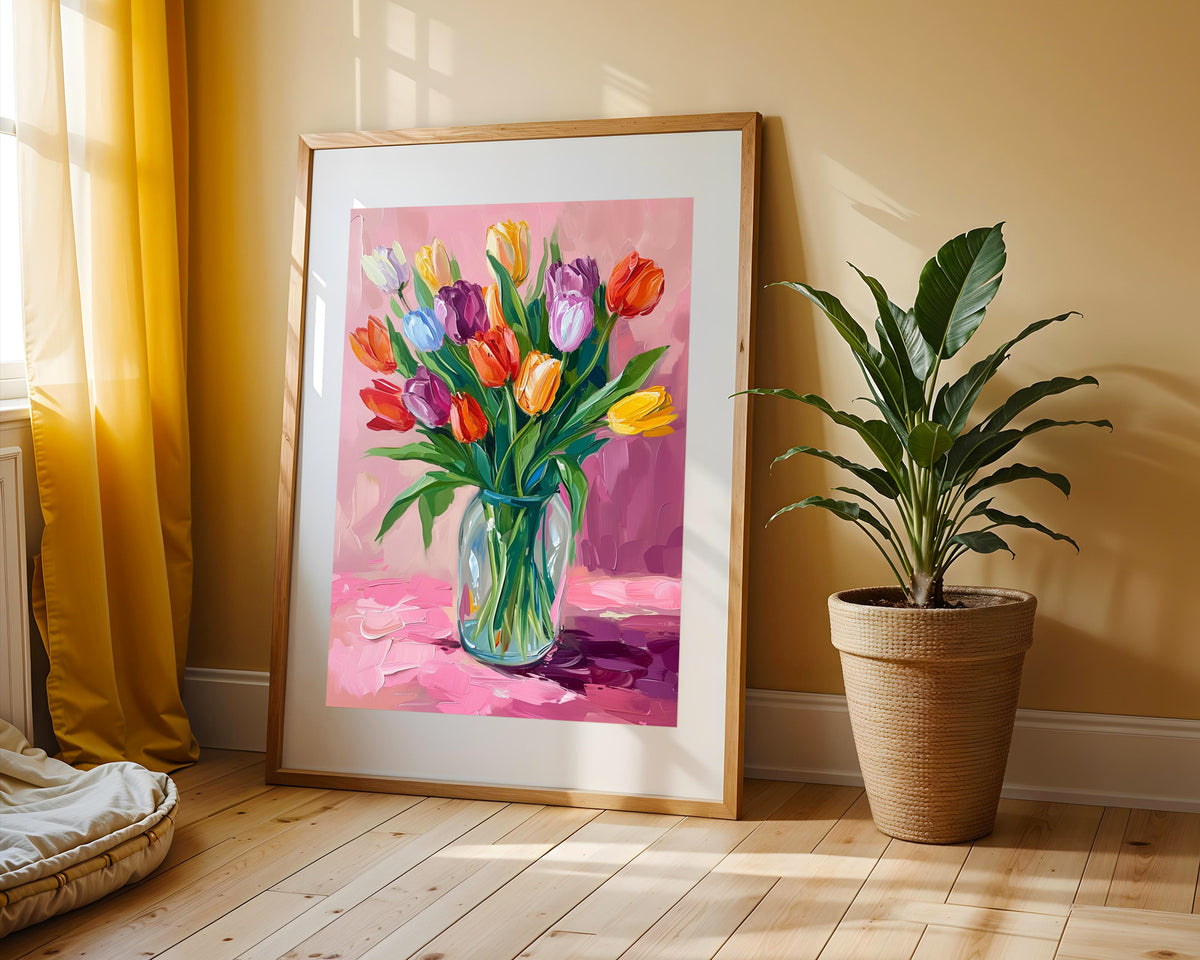 Pop Art Tulipanes en Jarron
