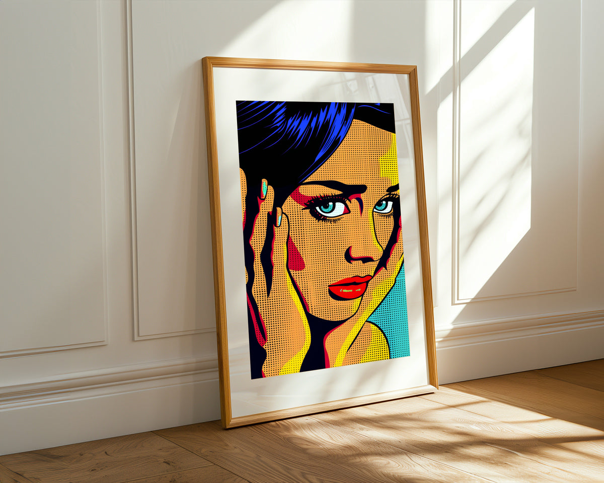 Pop Art Mujer Comic Lagrimas