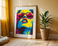 Pop Art Chica con Lentes de Sol