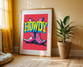 Pop Art Vaquero Rosa Howdy