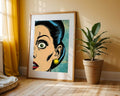 Pop Art Retrato Mujer Primer Plano II