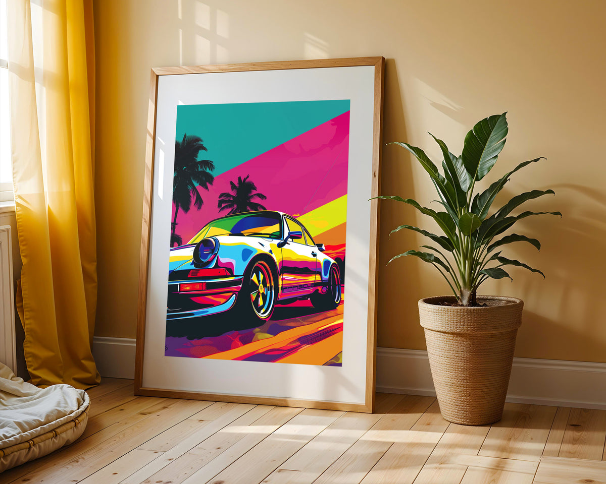 Pop Art Portada de Libro Porsche