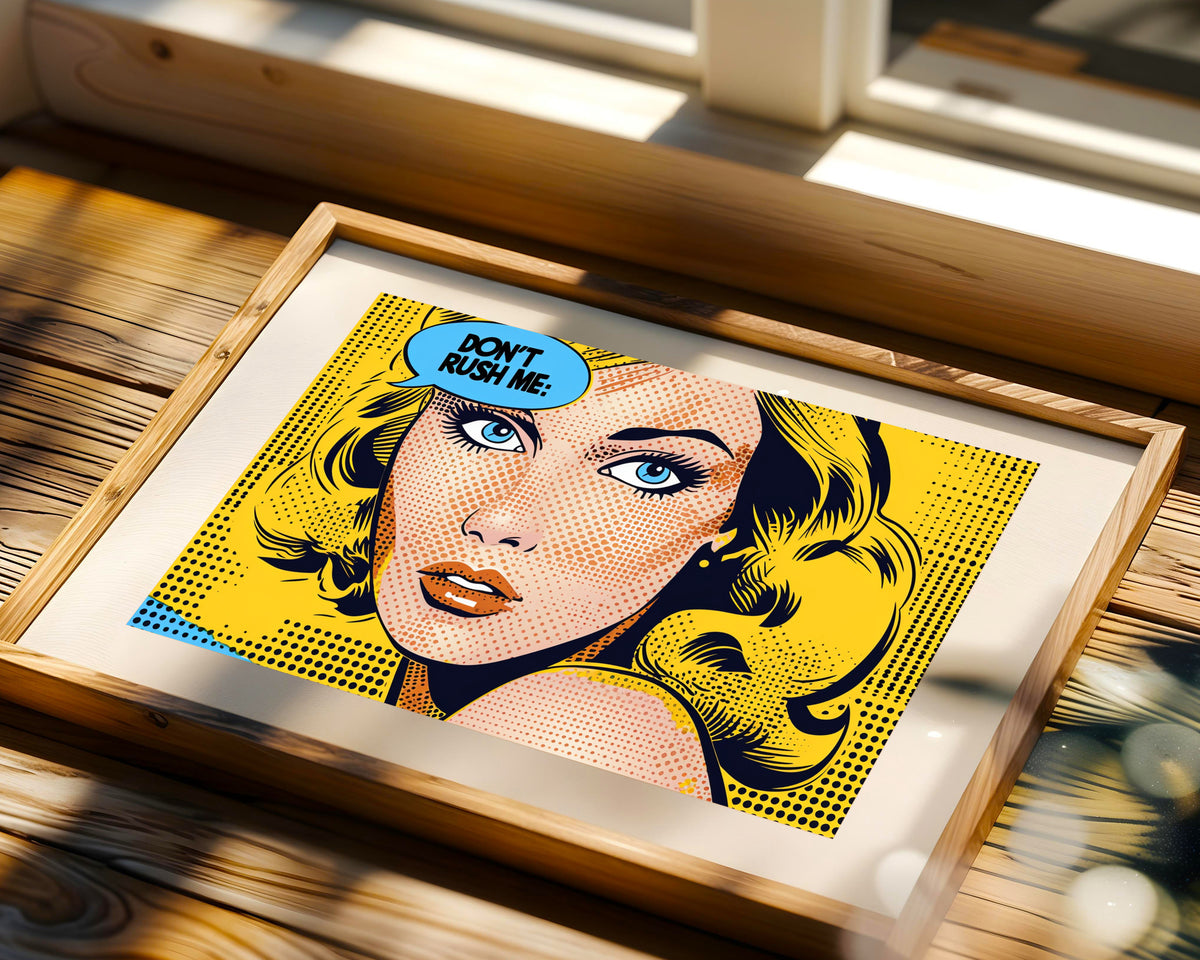 Pop Art Mujer Triste Comic