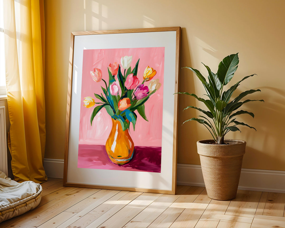 Pop Art Jarron de Tulipanes