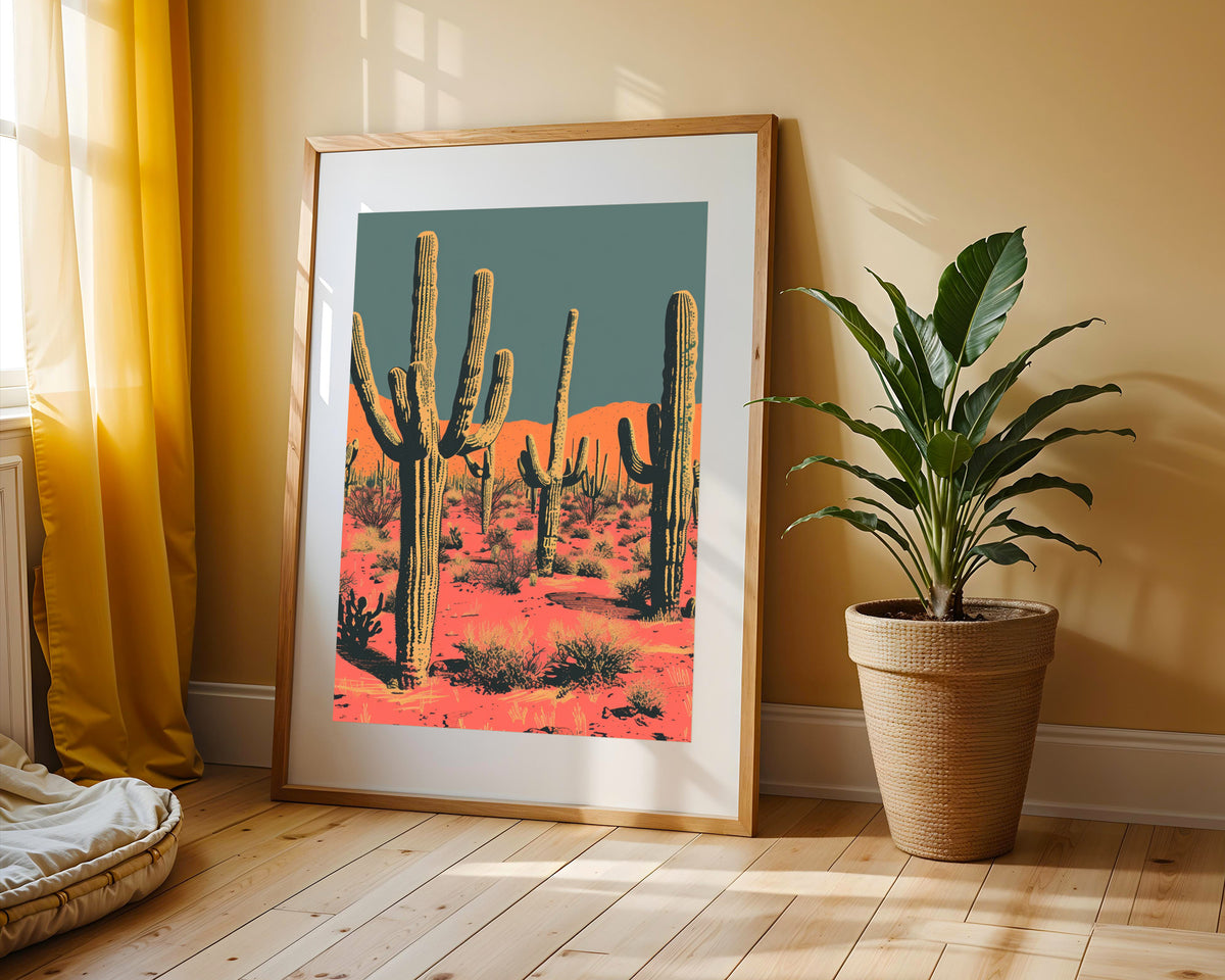 Pop Art Saguaro National Park Poster