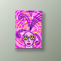 Guitarra Rainbow Flower Power