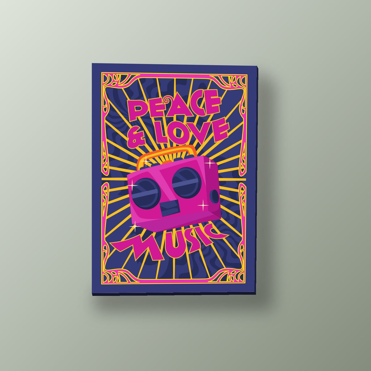 Nota Musical Floral Love Sounds