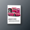 Honda Civic EK Gris | Cuadro decorativo de Monkey Canvas