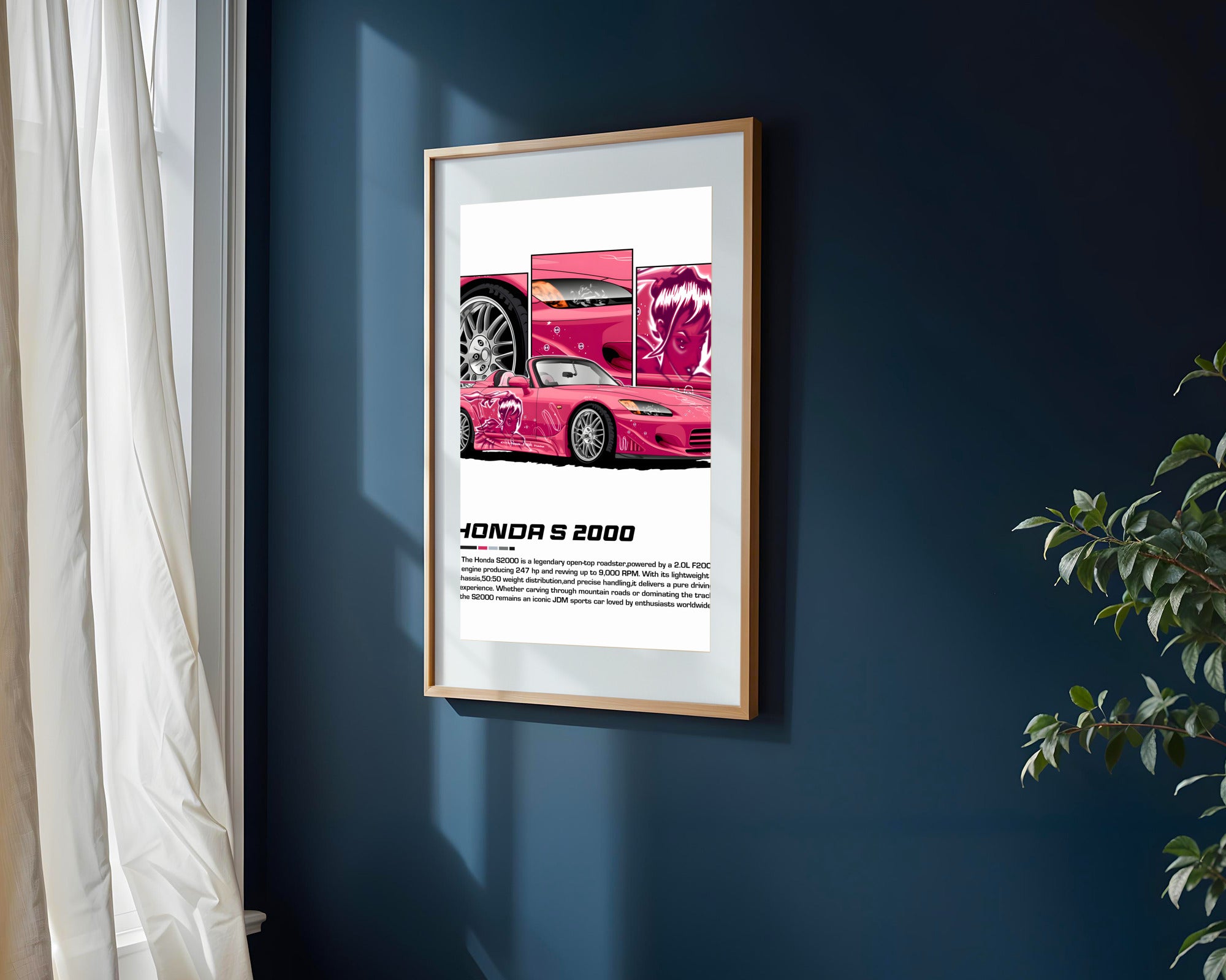 Honda Civic EK Gris | Cuadro decorativo de Monkey Canvas