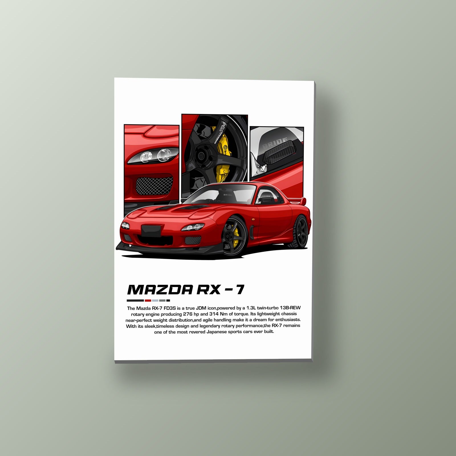 Honda S2000 Rosa | Cuadro decorativo de Monkey Canvas