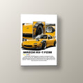 Mazda RX-7 Rojo | Cuadro decorativo de Monkey Canvas