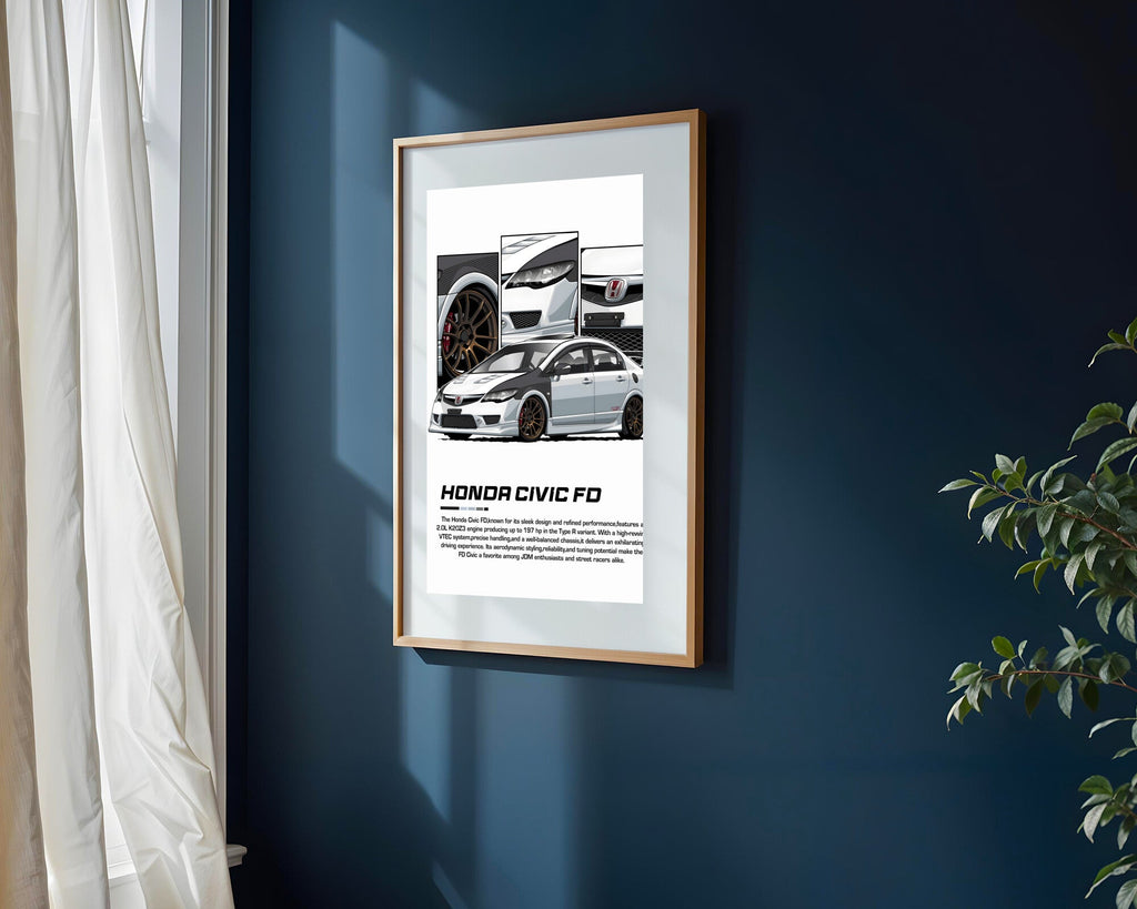 Honda Civic EK9 Mugen | Cuadro decorativo de Monkey Canvas