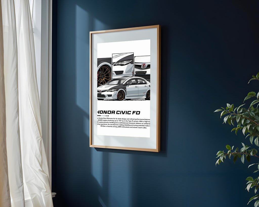 Honda Civic EK9 Mugen | Cuadro decorativo de Monkey Canvas