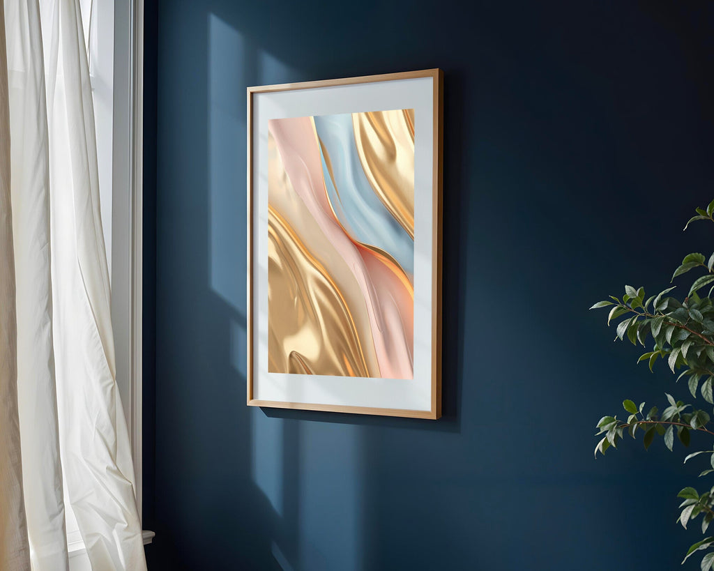 Mármol Plata y Oro Elegante | Cuadro decorativo de Monkey Canvas