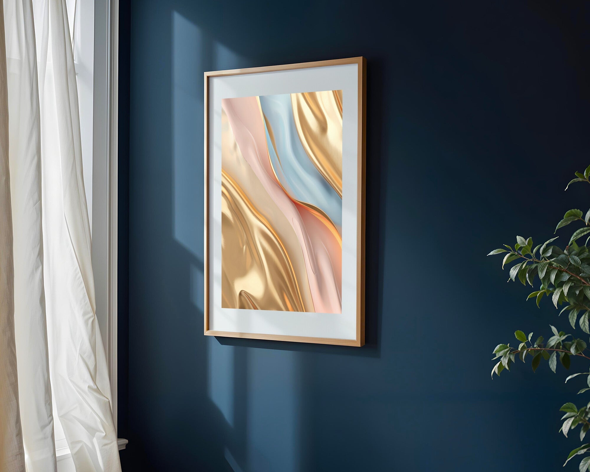 Mármol Plata y Oro Elegante | Cuadro decorativo de Monkey Canvas