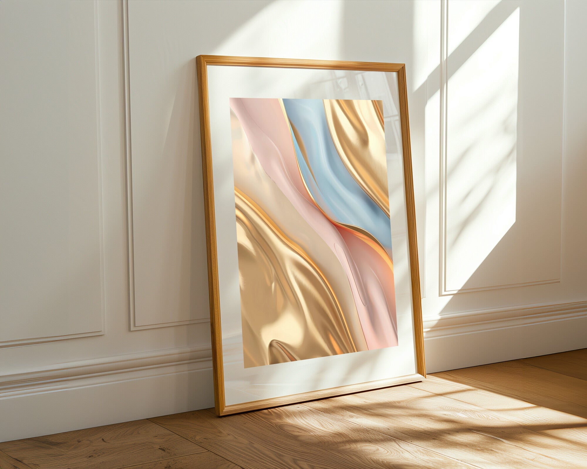 Mármol Plata y Oro Elegante | Cuadro decorativo de Monkey Canvas