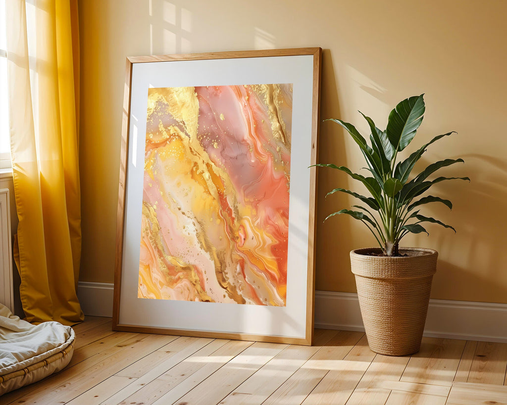 Marea Ámbar y Oro | Cuadro decorativo de Monkey Canvas