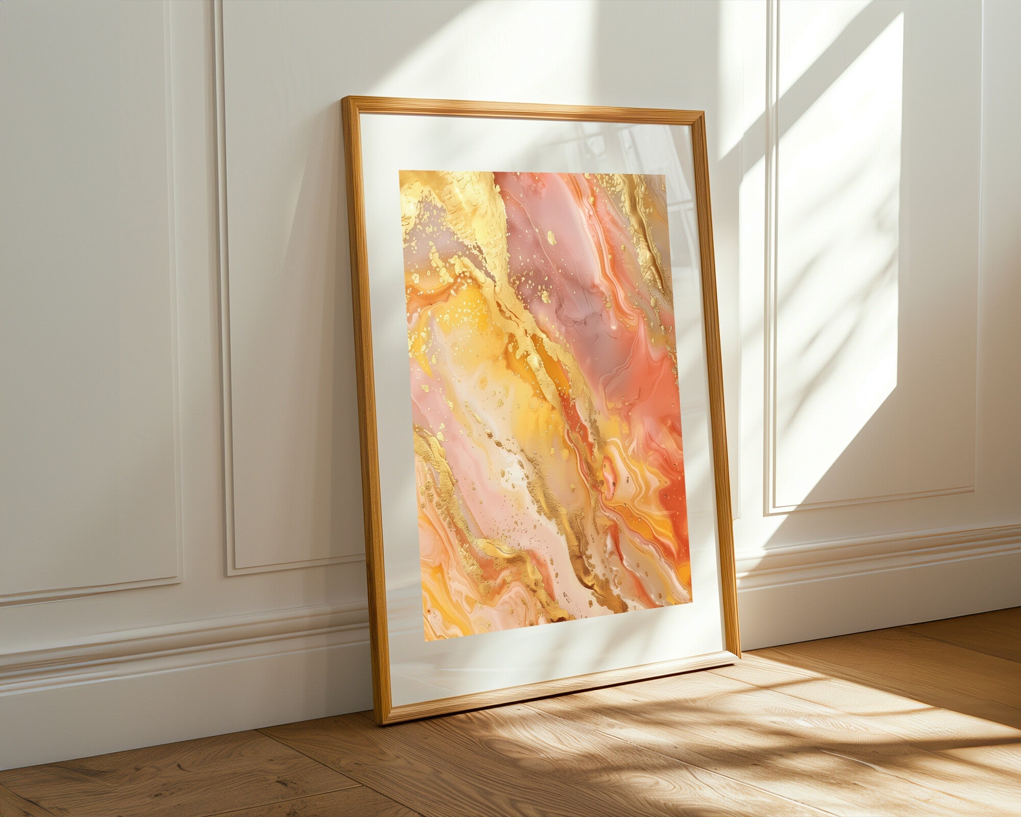 Marea Ámbar y Oro | Cuadro decorativo de Monkey Canvas