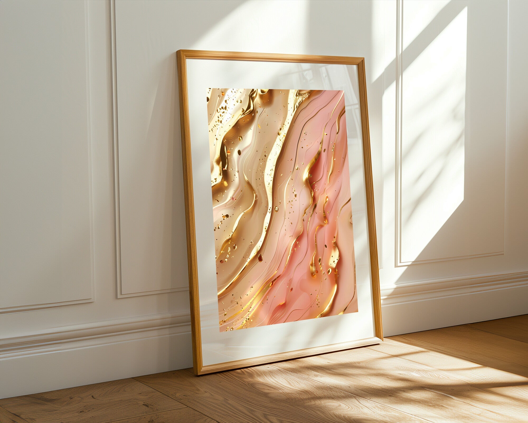 Filamentos de Oro sobre Marfil | Cuadro decorativo de Monkey Canvas