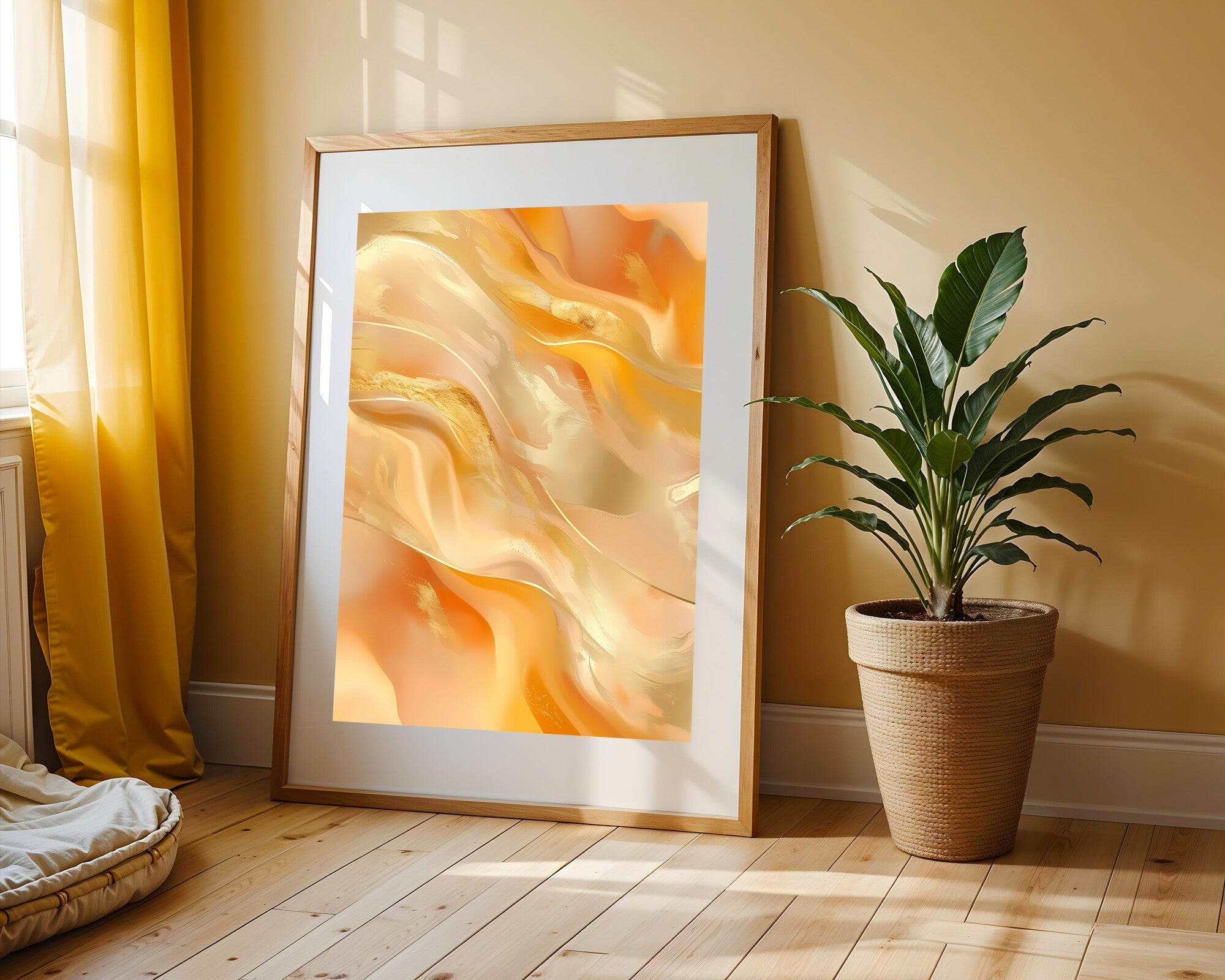 Aguas Turquesa Rosa y Oro | Cuadro decorativo de Monkey Canvas
