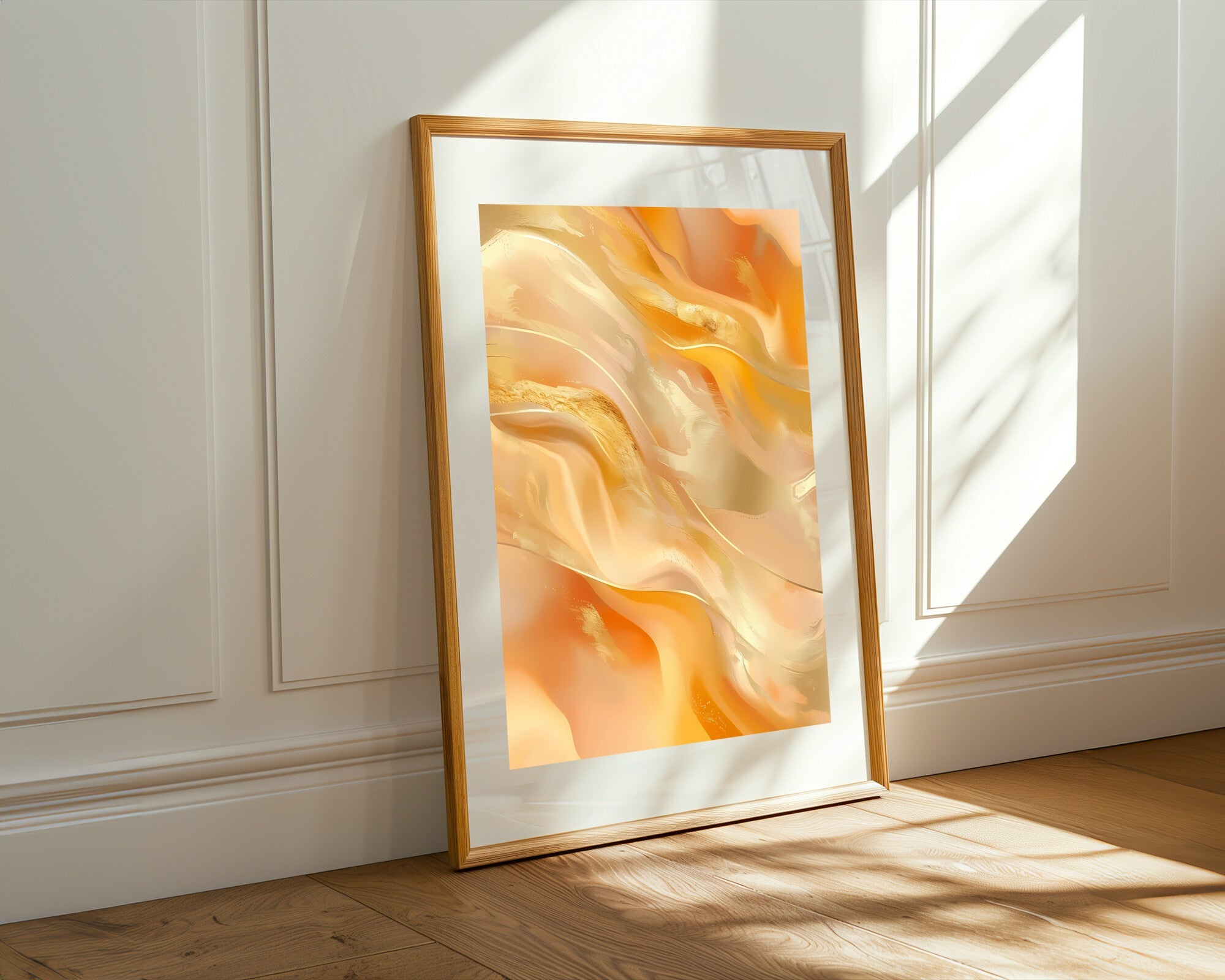 Aguas Turquesa Rosa y Oro | Cuadro decorativo de Monkey Canvas