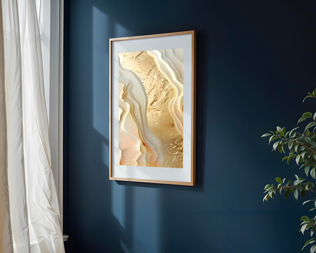 Mármol Rubí y Oro | Cuadro decorativo de Monkey Canvas