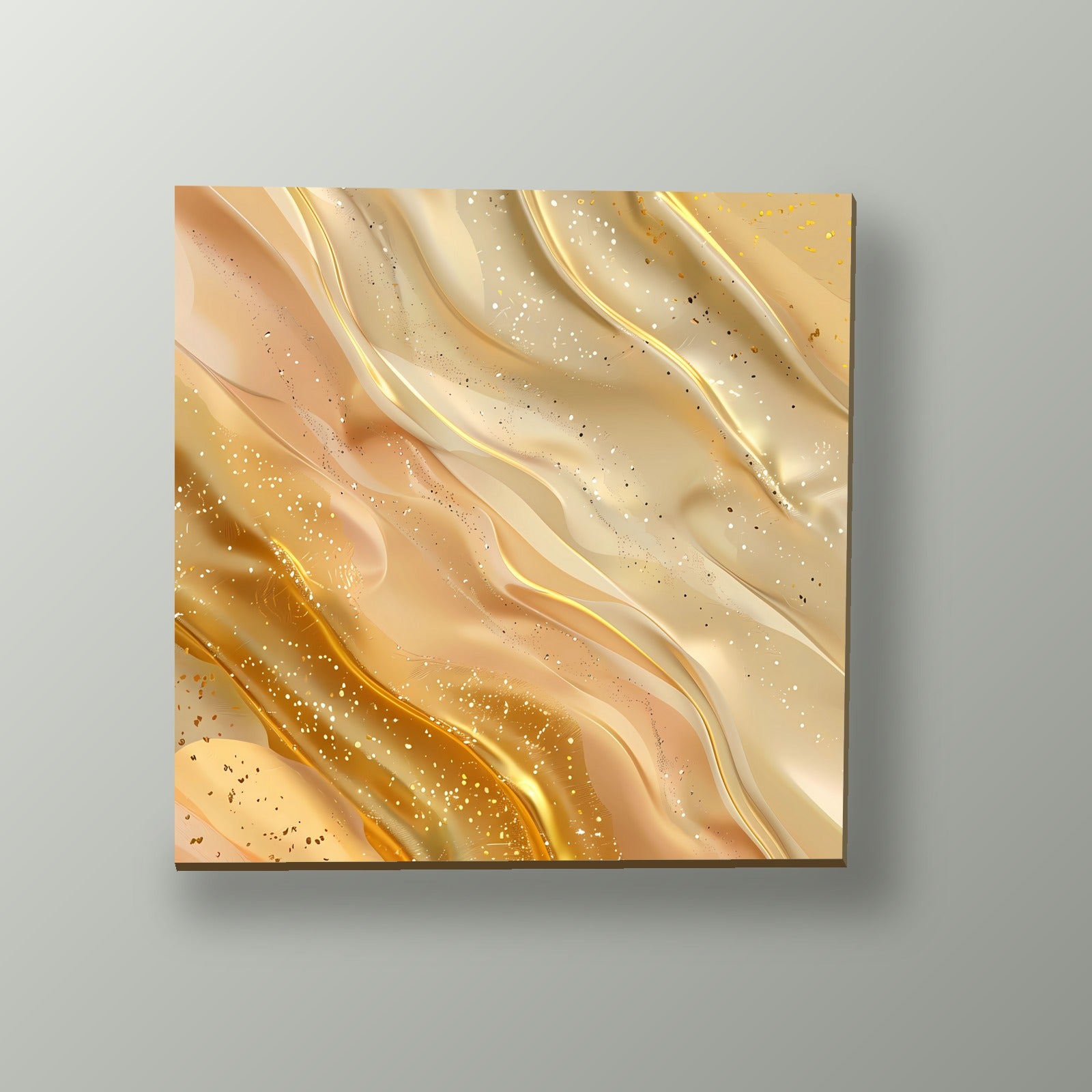 Ondas de Fuego Dorado | Cuadro decorativo de Monkey Canvas