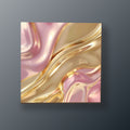 Diagonal Dorada sobre Fucsia | Cuadro decorativo de Monkey Canvas