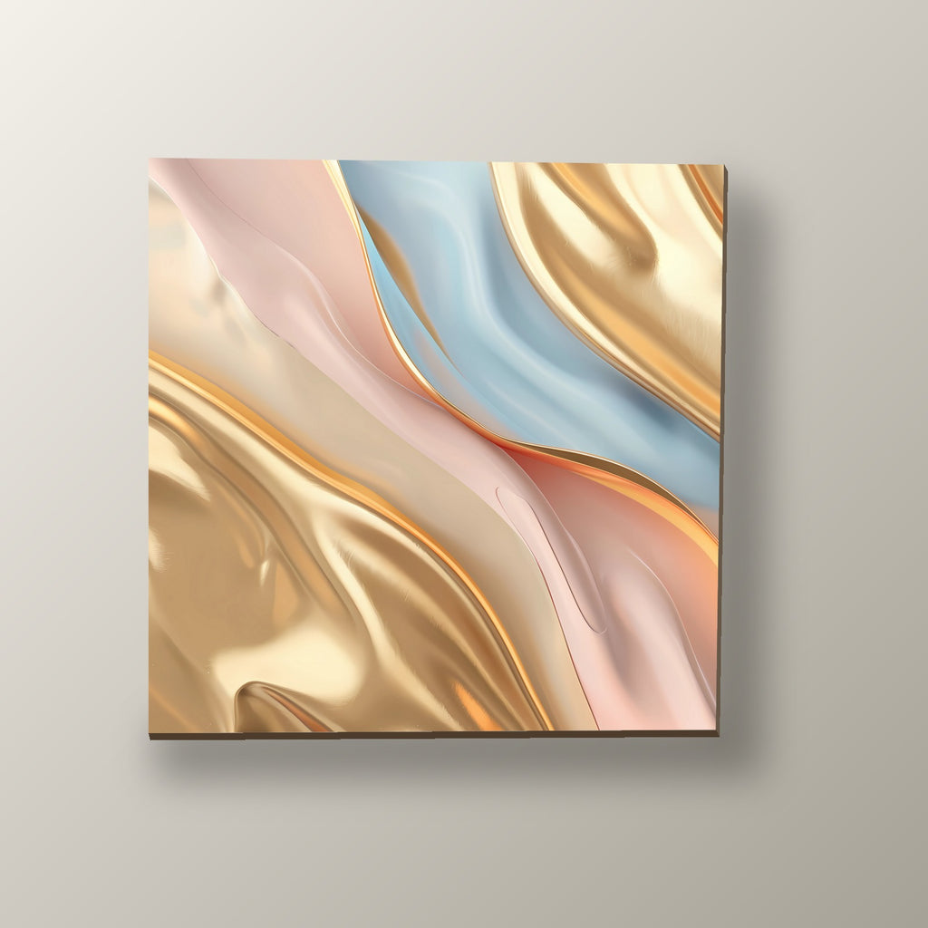Mármol Plata y Oro Elegante | Cuadro decorativo de Monkey Canvas