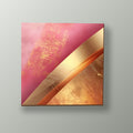 Plumas Rosa Pálido y Oro | Cuadro decorativo de Monkey Canvas