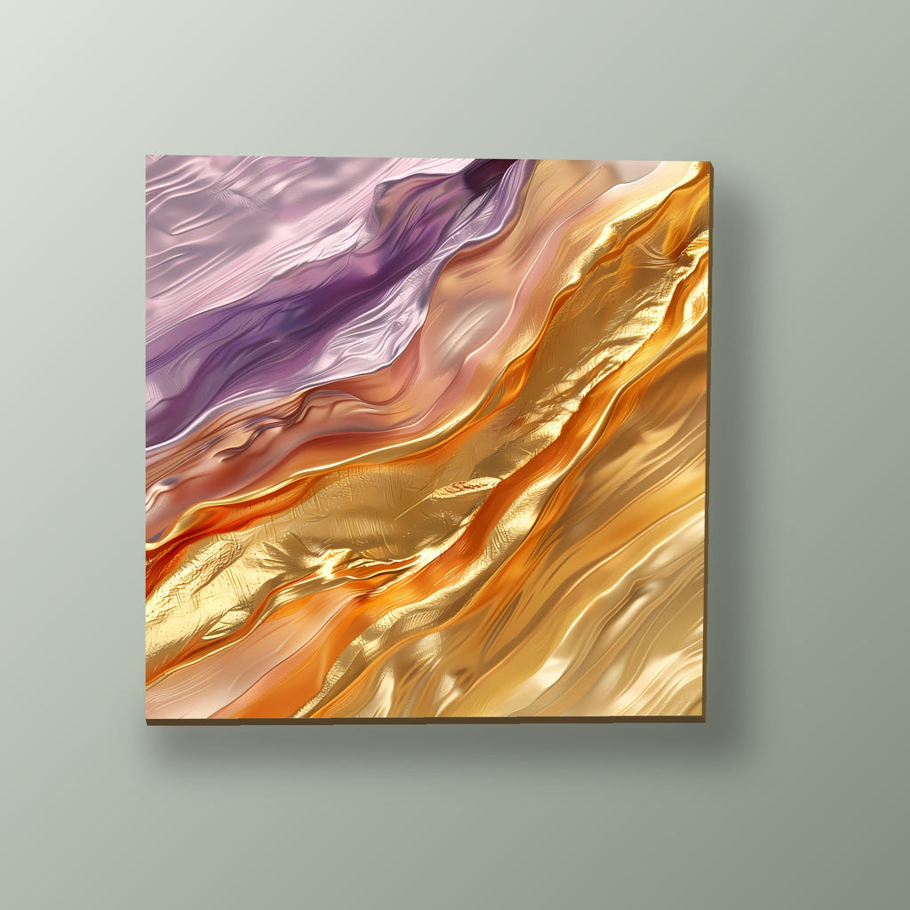 Seda Lavanda y Ámbar Dorado | Cuadro decorativo de Monkey Canvas